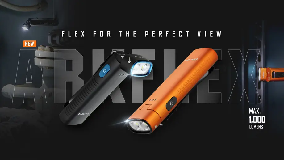 特価　OLIGHT(オーライト) Arkflex ブラック Olight Arkflex LED Flashlight | Battery Junction