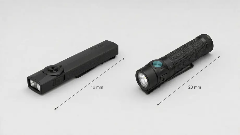 Flat vs Round EDC Flashlight: What Changes in Your Pocket