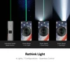 Olight Flag ArkPro Flashlight showing Green Beam, UV, Pure Flood, and Spotlight modes for versatile tactical use