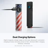 Olight ArkPro Flashlight Dual Charging Options with USB-C and MCC Magnetic Cables for EDC Use
