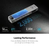 Olight Gray ArkPro Flashlight Internal Battery View Highlighting 2000mAh Capacity for Long-lasting EDC Use