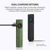 Olight dual charging options with magnetic charger and USB-C cable for quick, universal charging.