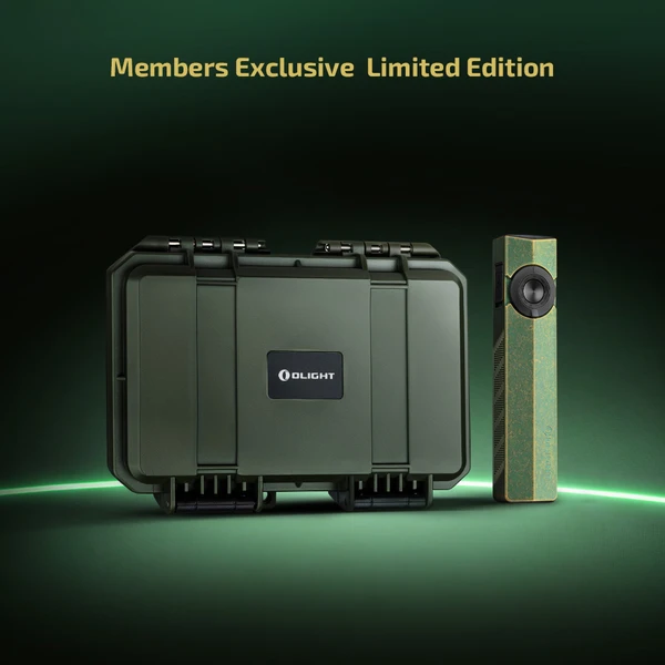 ArkPro Antique Green Limited Edition Flat EDC Flashlight UV Laser