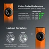 Orange Olight ArkPro Ultra Flashlight Color-Coded Indicators and Lockout Safety Function for Daily Carry Use