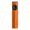 Olight Orange ArkPro Ultra Flat EDC Flashlight Front View with Selector Dial and UV Laser Light for Everyday Carry
