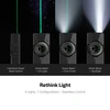 Olight ArkPro ArkPro Ultra black multi-functional flashlight modes for green beam, UV light, flood, and spotlight.