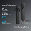 Olight Black ArkPro EDC Flashlight Side View with USB-C Charging Port and Long Runtime for Everyday Carry
