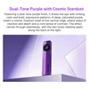 Olight Dual-Tone Purple ArkPro Flashlight Front View with Cosmic Stardust Finish for Daily Carrying and EDC Use
