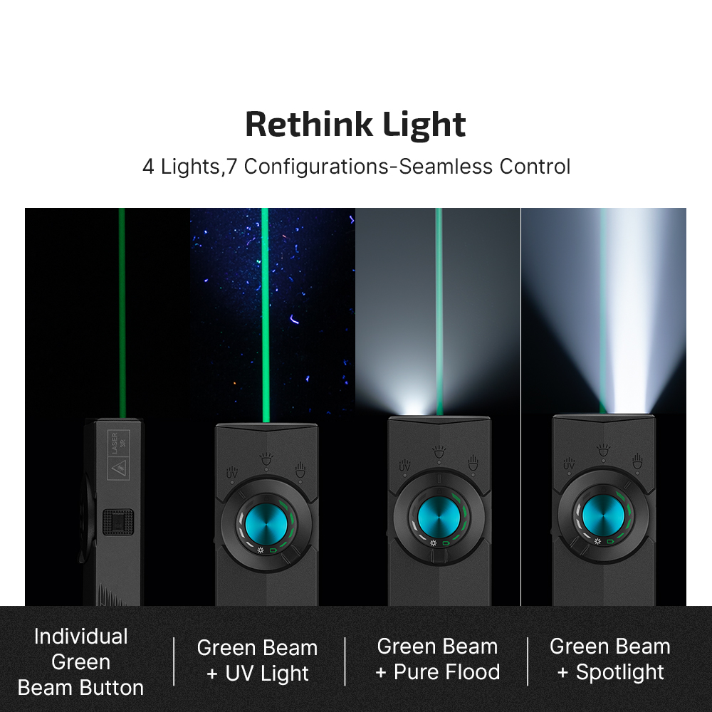 ArkPro EDC Flashlight 1500lm Flat USB-C Rechargeable Torch 4-In-1