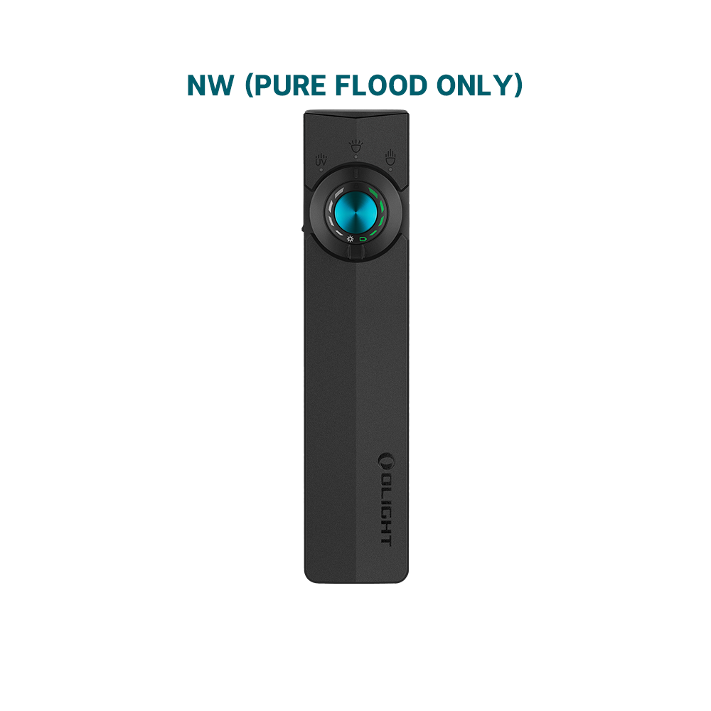 Olight ArkPro flat EDC flashlight with UV selector, official Olight product photo