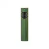 Olight Arkfeld UV limited edition EDC flashlight with textured green body, black center button, and UV indicator