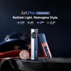 Olight ArkPro Liberty Lines flashlight and folding knife with American flag design and commemorative coin.