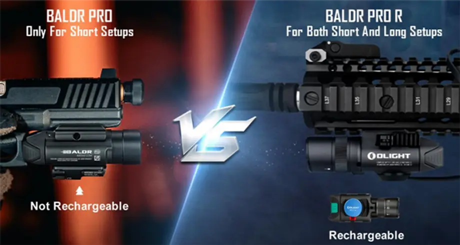 Baldr Pro VS Baldr Pro R | Olight Blog