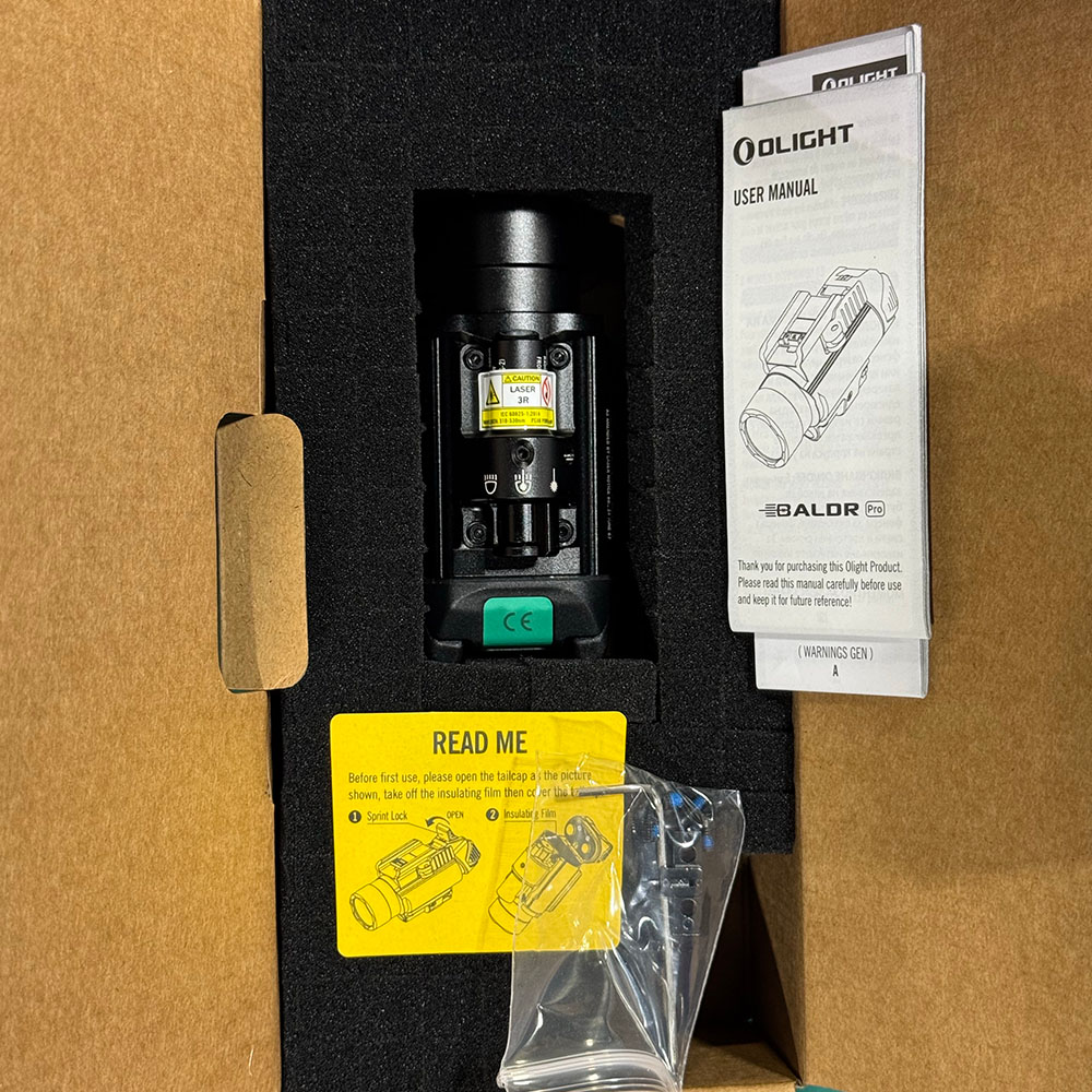 Baldr Pro R Refurbished Tactical Green Laser Weapon Light 1350 Lm