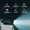 Olight Baldr RL Mini weapon light with 600 lumens, 130m throw, 40 min runtime, 1m drop test, and 91g weight.