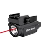 Olight tactical weapon light with red laser beam