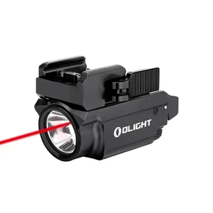 Olight tactical weapon light with red laser beam
