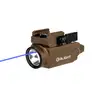 Olight Desert Tan Baldr S Tactical Light with Blue Laser for Weapon Mounted Application
