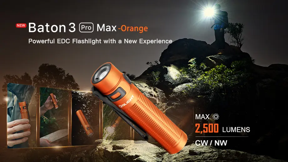 Orange You Glad? Baton 3 Pro Max Now in Your Favorite Color!