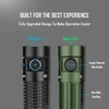 Comparison of Olight S2R Baton II and Baton 3 Pro showing design upgrades like larger side switch and new knurling.