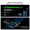 Olight Baton 4 Premium Edition charging case with 5000mAh capacity for 190 days of power, charging mobile devices.