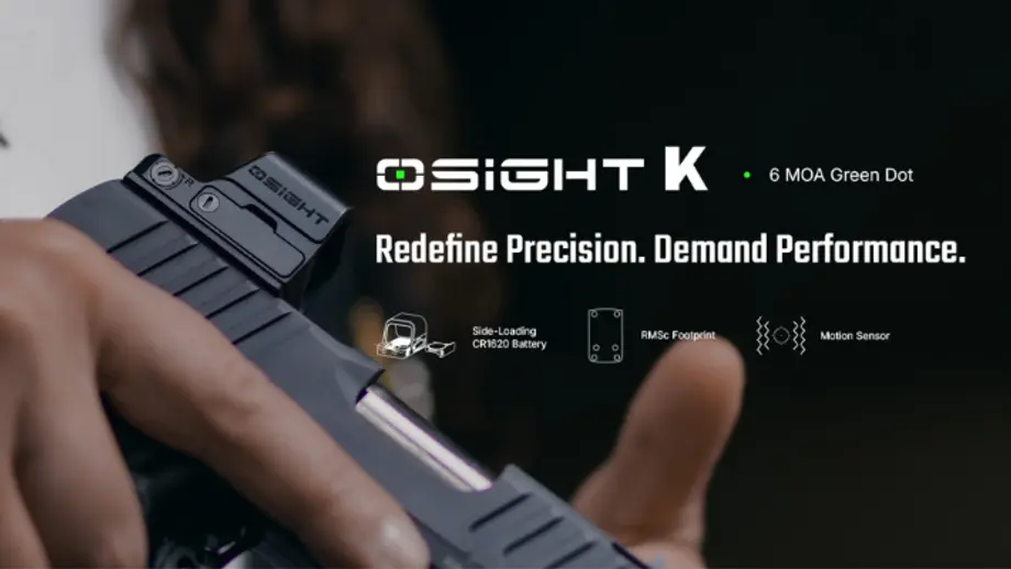 Osight K GN: Compact 6 MOA Green Dot Sight for Carry