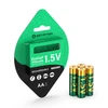 Ecolast Ostation 1.5V Lithium-Ion AA rechargeable batteries, 4-pack, 3150mWh capacity, 1000 cycle life
