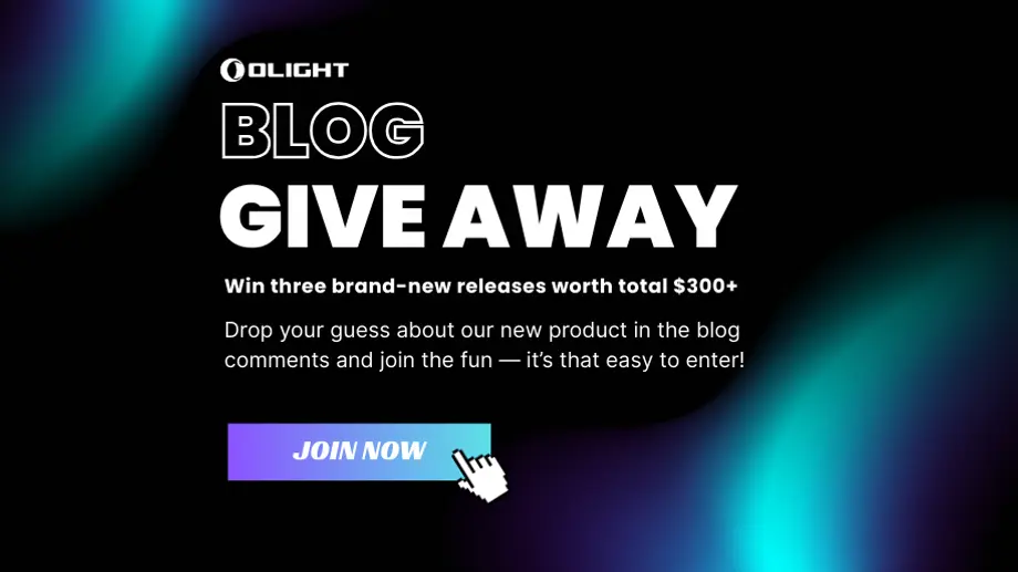 Olight Blog Giveaway: Win three brand-new releases worth over $300. Guess new products in blog comments to enter.