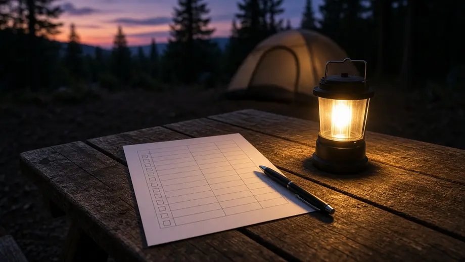 Printable Camping Checklist, Plus Emergency, Car, and Job Site