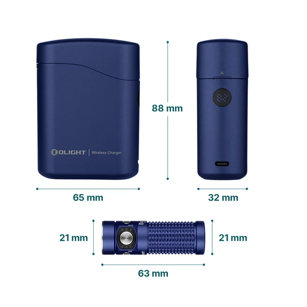 Baton 4　ブルー OLIGHT Baton4 Premium Edition EDC Lights 1300 Lumens with
