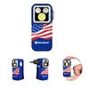 Olight Baton 3 Pro Max LED flashlight with US flag pattern, compact and powerful.