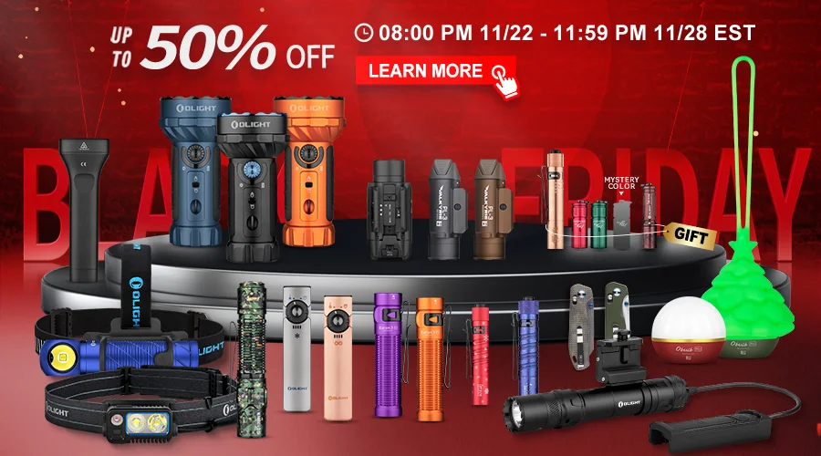 Olight's 2022 Black Friday-Up to 50% Off &18 new Products[Giveaways]