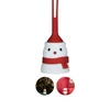 Cute snowman LED light, white with red hat and scarf, for Christmas tree or tabletop decor.