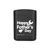 Olight Black Baton 4 Premium Wireless Charger Front View with Happy Father's Day text, a perfect gift.