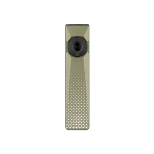 Olight Green Arkfeld Ultra Flat Flashlight Front View with Star Pattern for EDC and Outdoor Use
