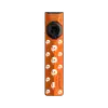 Olight Orange ArkPro Ultra Flat EDC Flashlight with White Skull Pattern Front View for Everyday Carry and Outdoor Use