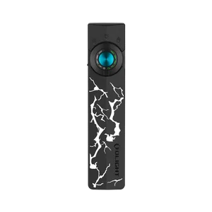 Olight Black ArkPro EDC Flashlight with White Lightning Pattern, Dial Control for Everyday Carry and Illumination