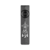 Olight Grey ArkPro Flat Flashlight Front View with Jet and Mountain Engraving for EDC and Outdoor Adventure