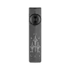 Olight Black ArkPro Flat Flashlight Top View with Fighter Jet Graphic and Dual Light Switch for EDC and Outdoor Gear