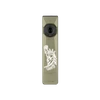 Olight Olive Green Arkfeld Ultra Flat Flashlight Front View with Statue of Liberty Engraving for EDC and Outdoor Use