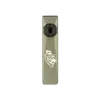 Olight Olive Green Arkfeld Ultra Flat Flashlight Front View with Custom Wolf Engraving for Outdoor EDC Gear