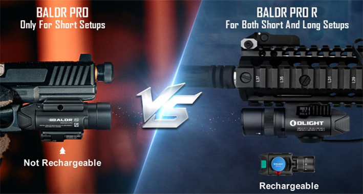 Baldr Pro VS Baldr Pro R | Olight Blog