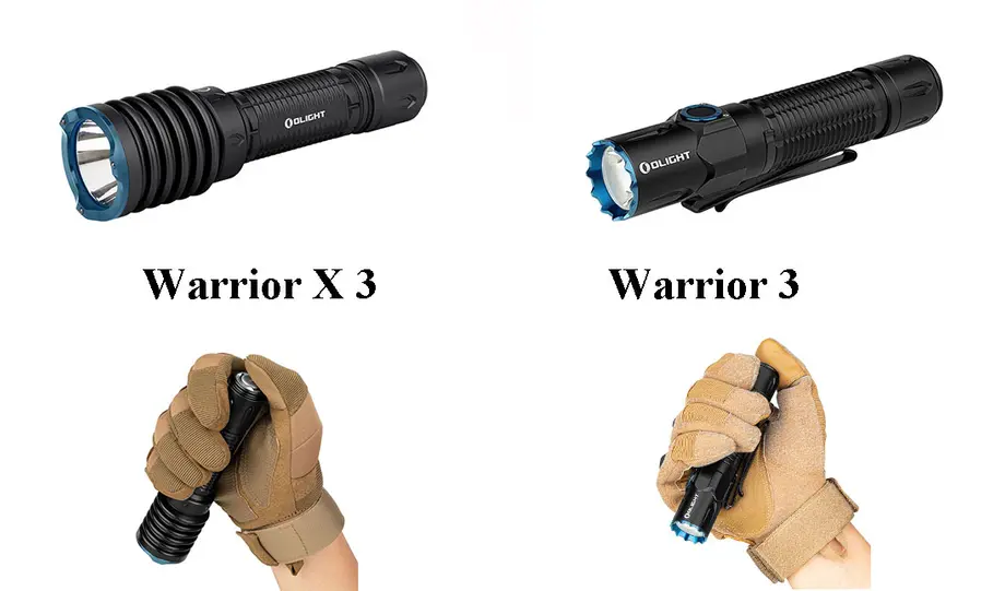 Warrior X 3 and Warrior 3, Which Tactical Flashlight Would You Choose?