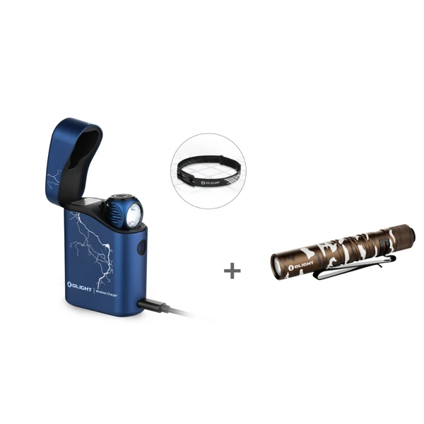 Perun 3 Mini headlamp flashlight red white light dual use bundle