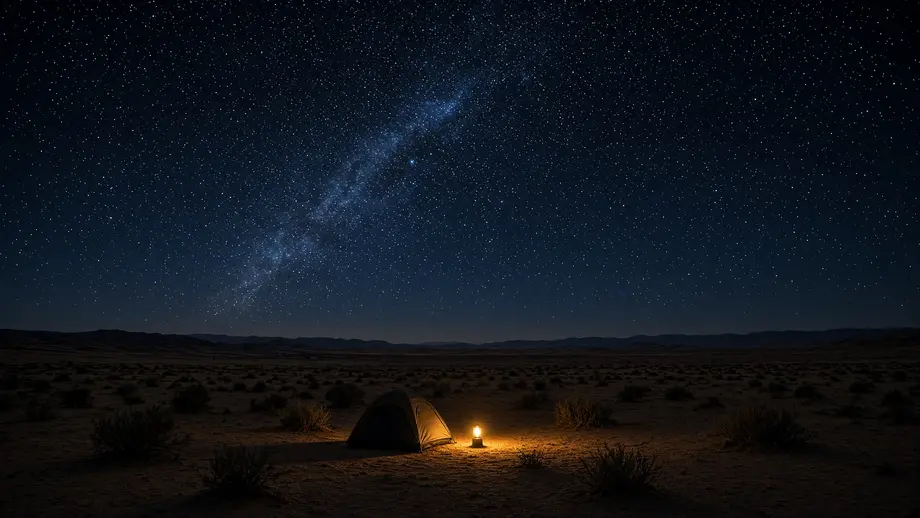 Desert Camping at Night: Lights, Batteries and a 40-Degree Swing