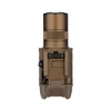 FDE tactical weapon light with rail mount for firearms.