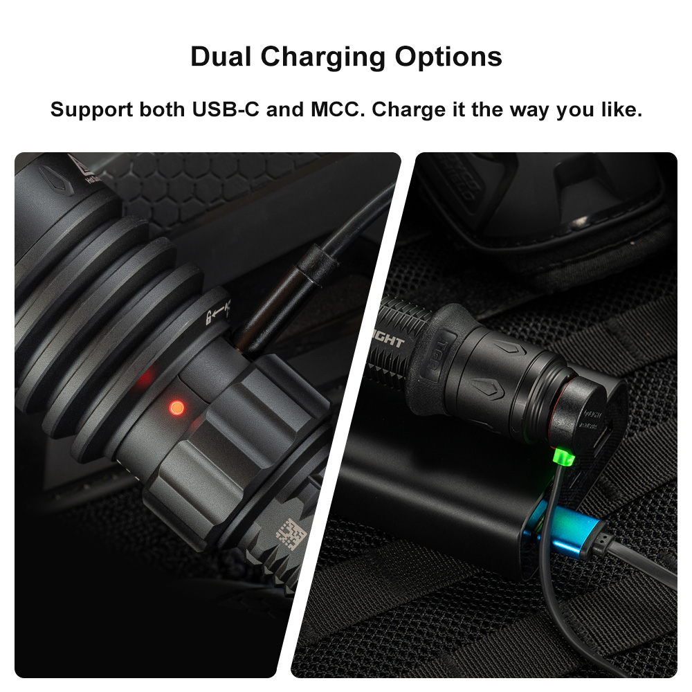 Warrior X 4 USB-C and MCC Rechargeable Tactical Flashlight With