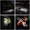 Practical flashlight uses: illuminating dark paths, car engines, electrical panels, and door locks at night.