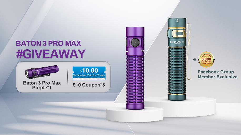Olight's New Purple Flashlight and Dream Blue Flashlight Hit