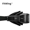 FitWing™ HoloSwim goggles, black, sleek design for enhanced swimming experience